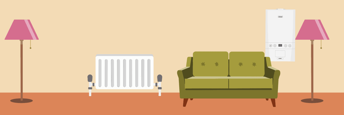 Living room full banner Cold radiator spots - solution - bleeding the radiator